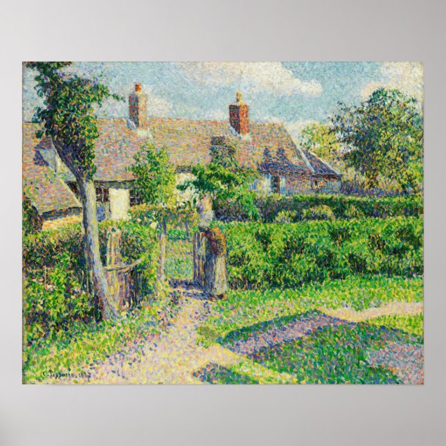 Póster Pissarro - Casas de Campesinos Eragny (Frente)