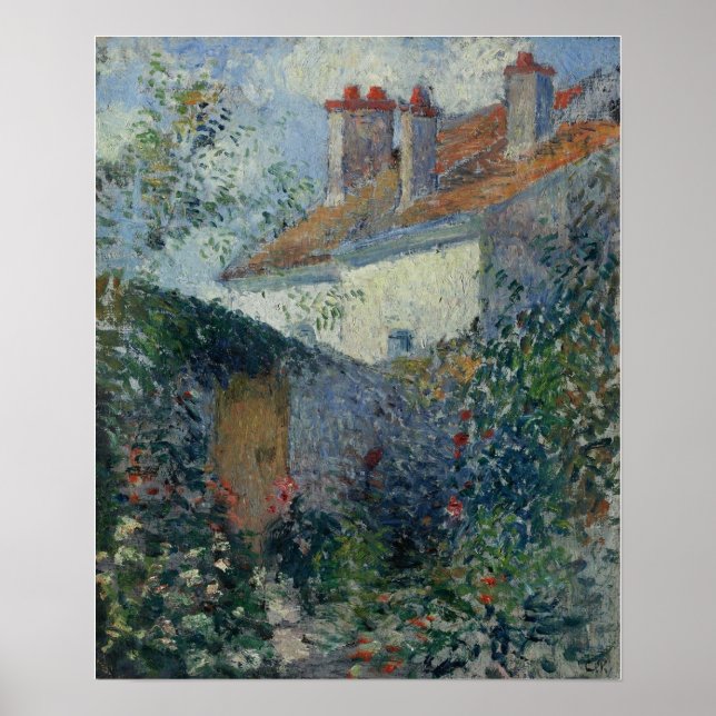 Póster Pissarro - Casas En Pontoise 1878 (Frente)