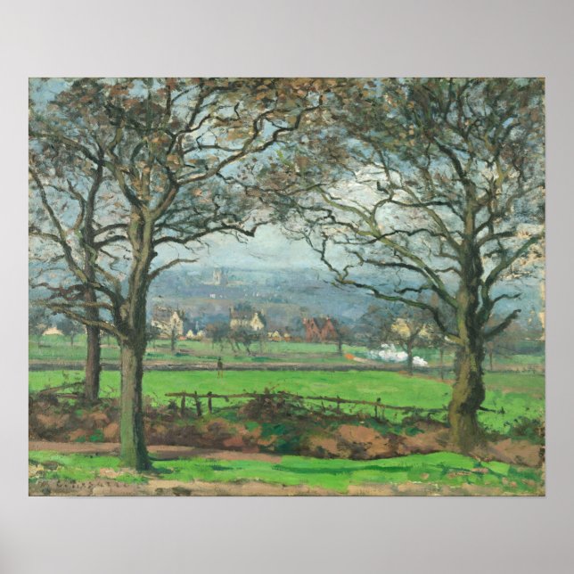 Póster Pissarro - Cerca de Sydenham Hill (Frente)