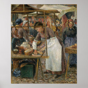Póster Pissarro - El Carnicero de Cerdo 1883