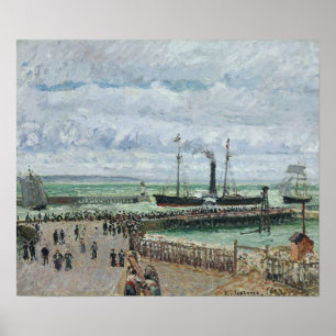 Póster Pissarro - Entrando en el Desagüe Oeste de Havre P