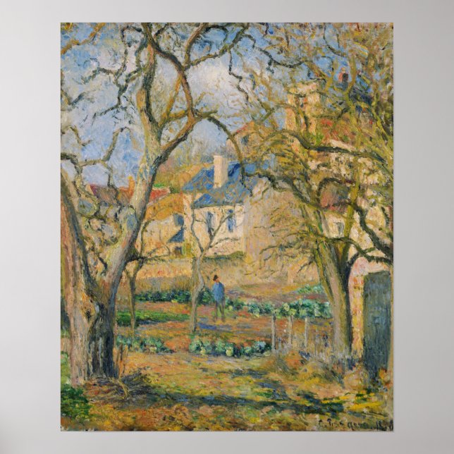 Póster Pissarro - Huerto (Frente)