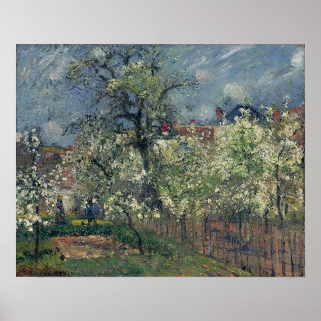 Póster Pissarro - Maubuisson Garden Pontoise Pear Trees (Frente)