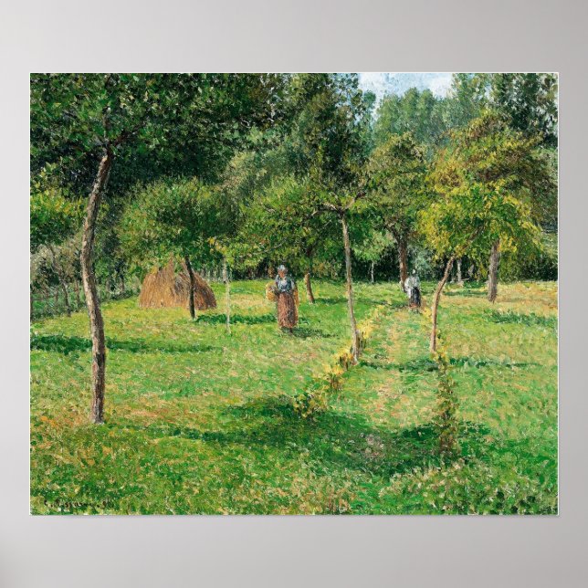 Póster Pissarro - Orchard En Eragny 1896 (Frente)