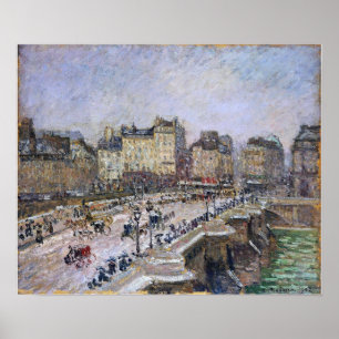 Póster Pissarro - Pont Neuf Efecto Nieve 1902