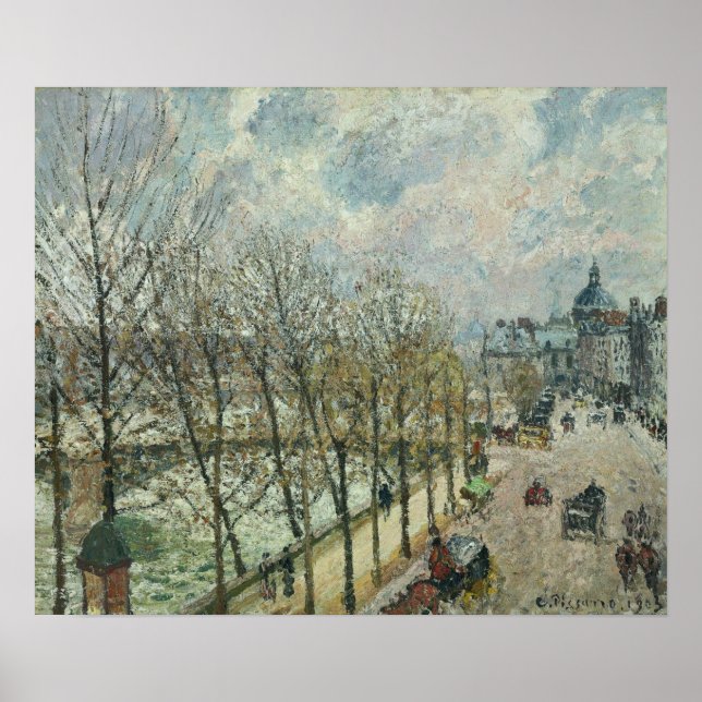 Póster Pissarro - Quai Malaquais Y El Instituto 1903 (Frente)