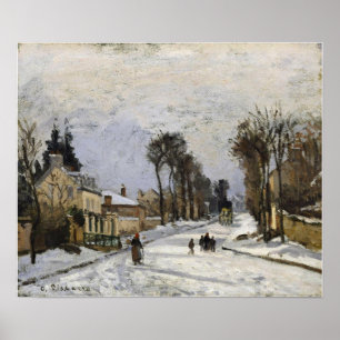 Póster Pissarro - Road To Versailles At Louveciennes 1869