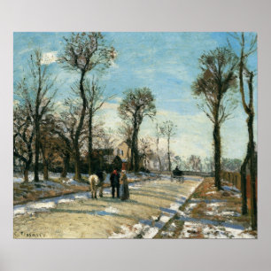 Póster Pissarro - Road To Versailles Louveciennes Winter
