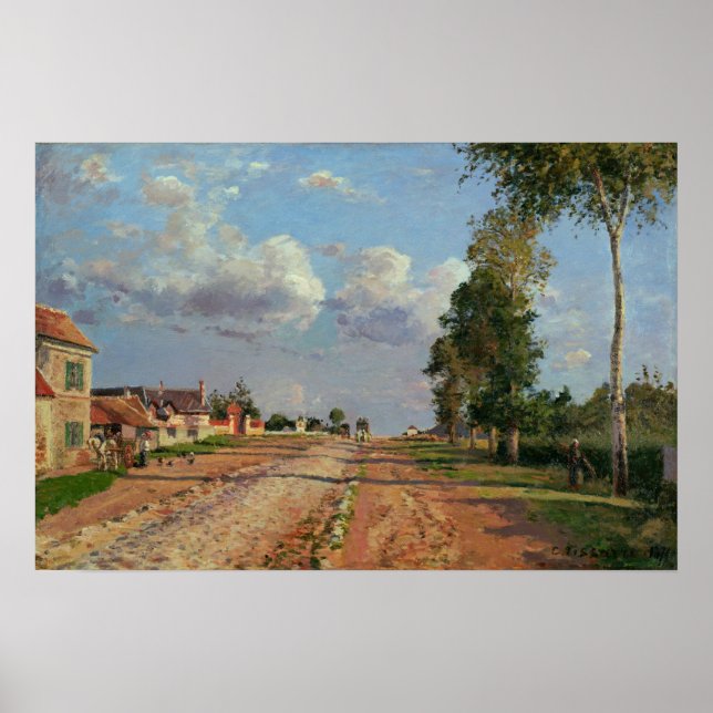 Póster Pissarro - Route De Versailles Rocquanimt (Frente)