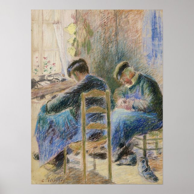 Póster Pissarro - Shoemakers 1878 (Frente)