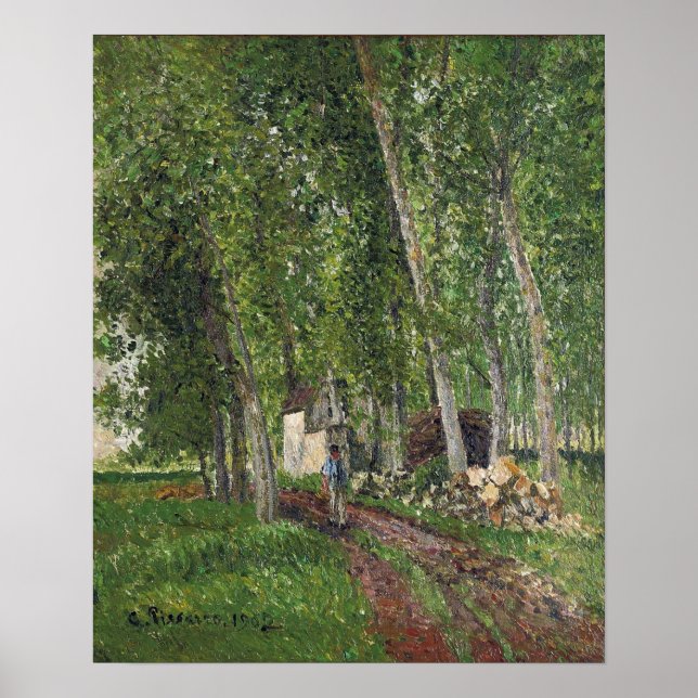 Póster Pissarro - Thicket At Moret 1902 (Frente)
