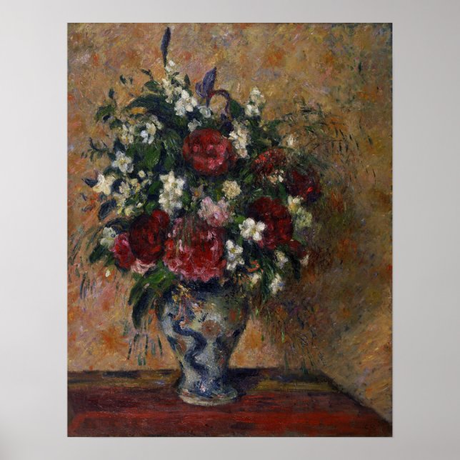 Póster Pissarro - Todavía La Vida Con Peonies Y Naranja D (Frente)