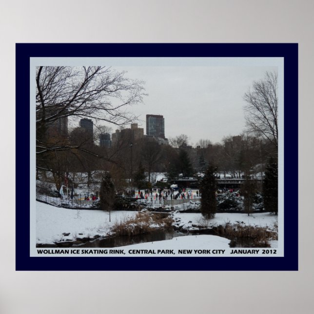 Póster pista de patinaje sobre hielo Wollman, Poster de C (Frente)