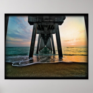 Póster Pista de pesca de Venecia