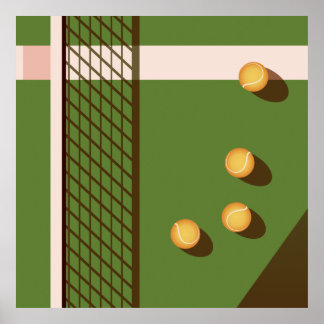 Póster Pista de tenis