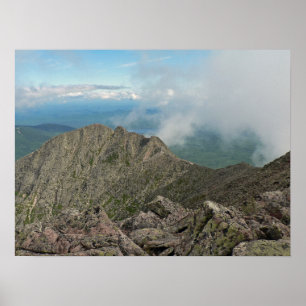 Póster Pista Knife Edge, Parque Estatal Baxter, Maine