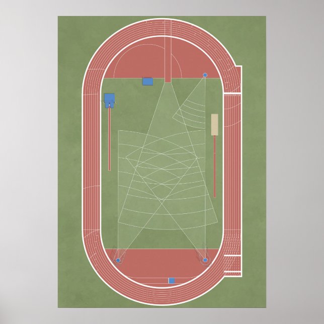 Póster Pista y campo de atletismo (Frente)