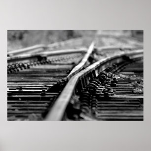 Póster Pistas ferroviarias modernas