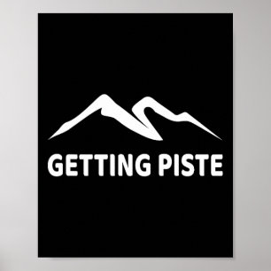Póster Piste Gracioso Apres Ski Skip Snowboarding S