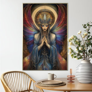 Póster Pistis Sophia Gnostic Goddess Art Nouveau Pintura