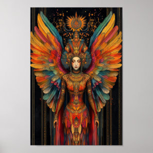 Póster Pistis Sophia Gnostic Goddess Resumen Pintura