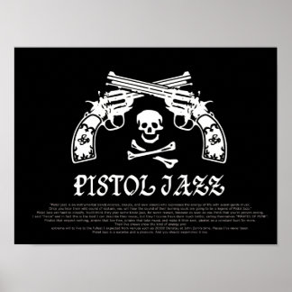 PÓSTER PISTOL JAZZ LOGO ポスター
