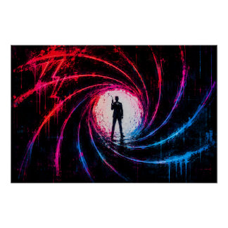 Póster Pistola James Bond 007