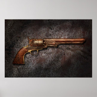 Póster Pistola - Modelo 1851 - Revólver calibre 36