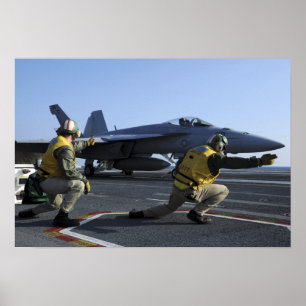 Póster Pistolas a bordo de USS George HW Bush