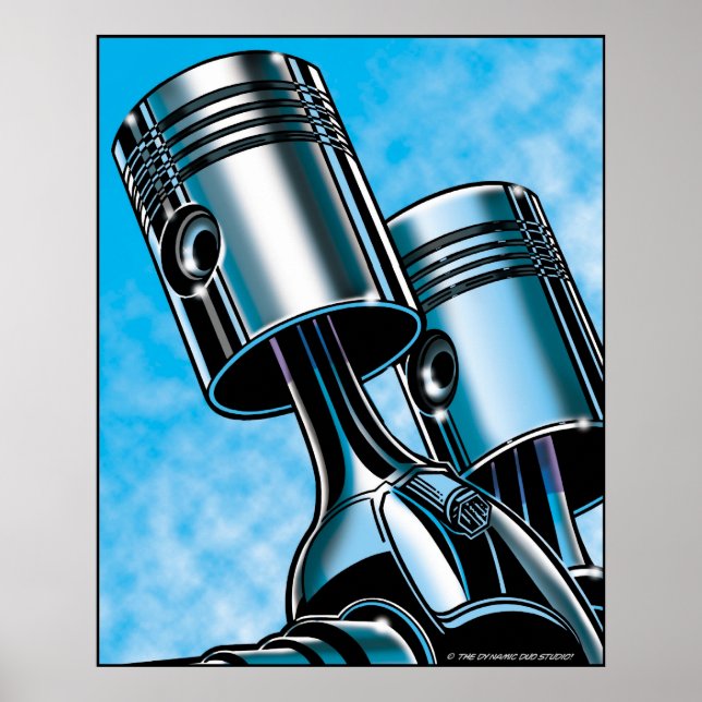 Póster Pistones (Frente)