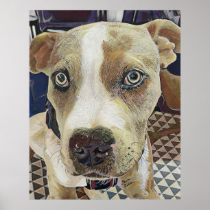 Póster Pit Bull Puppy