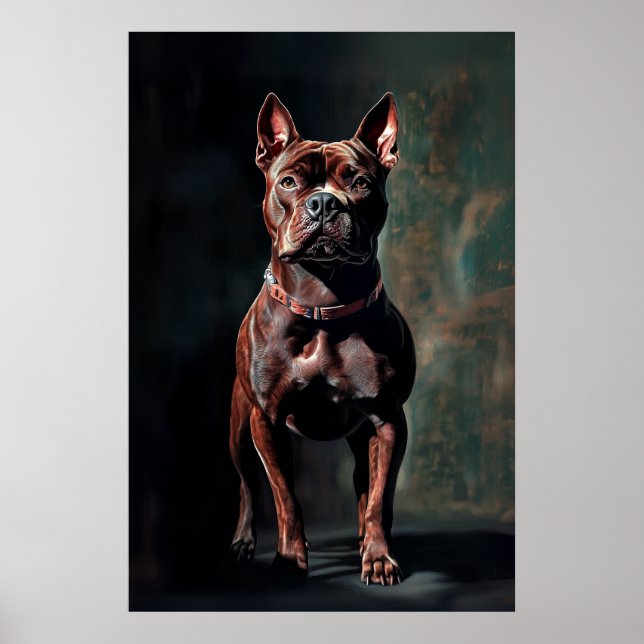 Póster Pit bull terrier (Frente)