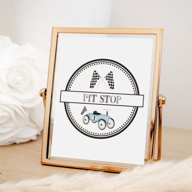 Póster Pit Stop Race Car Ride-On Rótulo (Subido por el creador)