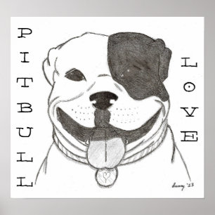 Póster Pitbull Love Poster