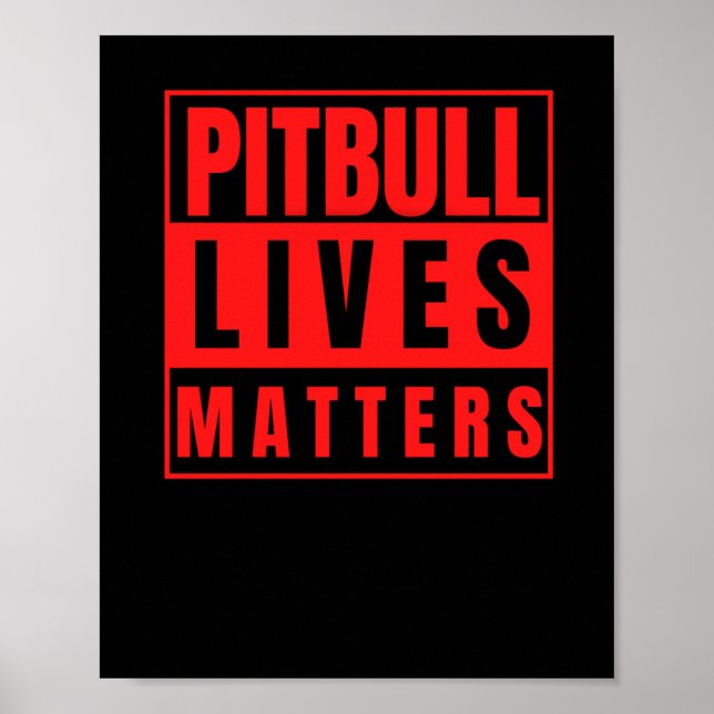 Póster Pitbull vive - Pitbull Stuff Dog Lover Pegatina (Frente)