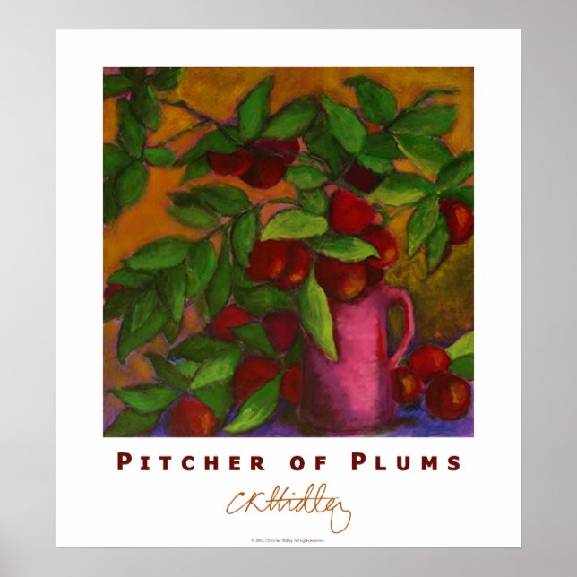 Póster Pitcher of Plums Poster (Frente)