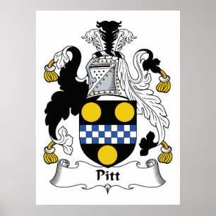 Póster Pitt Family Crest