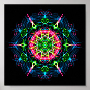 Póster Pitta Dosha que equilibra la mandala II de
