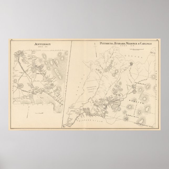 Póster Pittsburg, Hubbard, Webster, Carlisle, Jefferson (Frente)