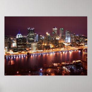 Póster Pittsburgh Cityscape