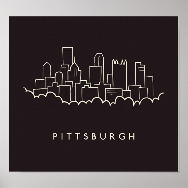 Póster Pittsburgh Pennsylvania (Frente)
