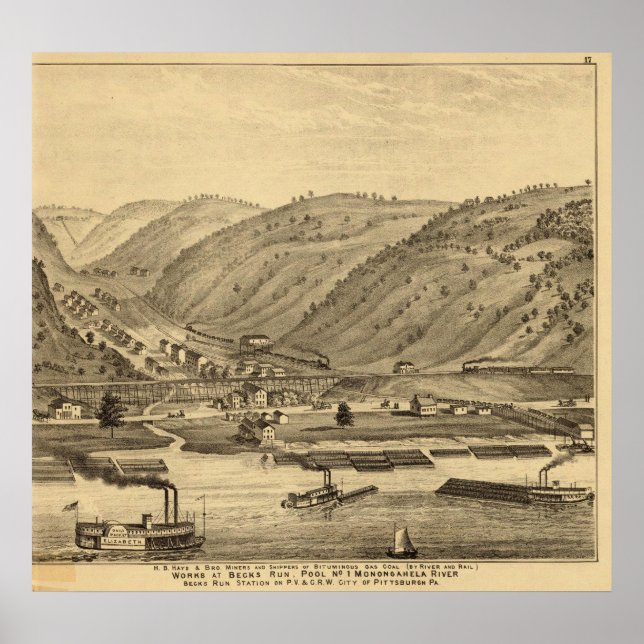 Póster Pittsburgh, Pennsylvania (Frente)