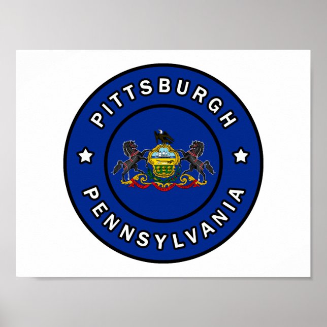Póster Pittsburgh Pennsylvania (Frente)
