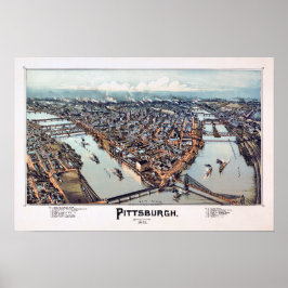 Póster Pittsburgh Pennsylvania 1902