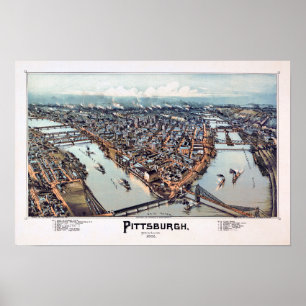 Póster Pittsburgh Pennsylvania 1902