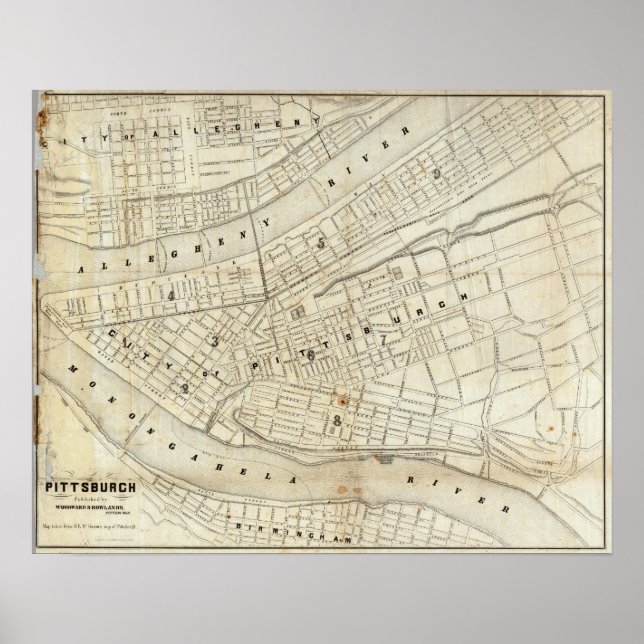 Póster Pittsburgh, Pennsylvania 2 (Frente)