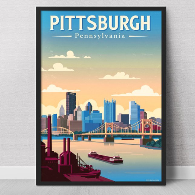 Póster Pittsburgh Pennsylvania Antiguo (Subido por el creador)