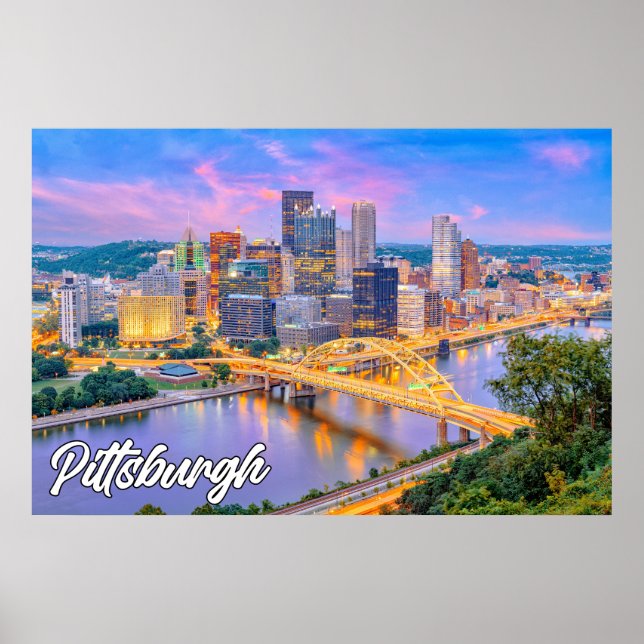 Póster Pittsburgh, Pennsylvania (Estados Unidos de Améric (Frente)