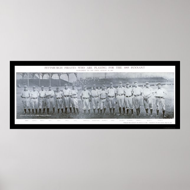Póster Pittsburgh Pirates Team Photo 1905 (Frente)