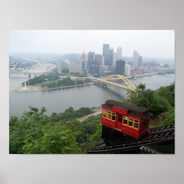 Póster Pittsburgh Skyline (Frente)